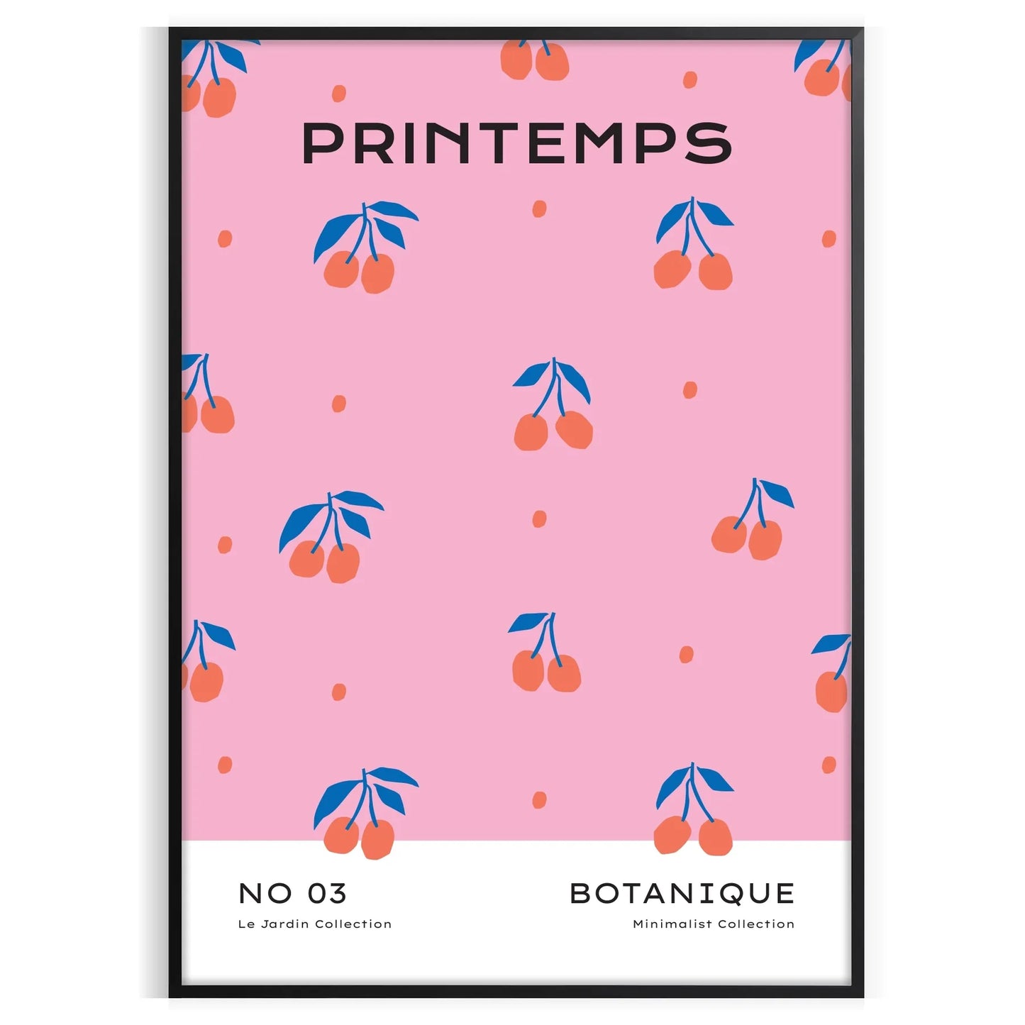 space vibrant botanical poster orange blue hues wall art unique gift high quality print life room sizes A4 cm A0 splash nature decor today