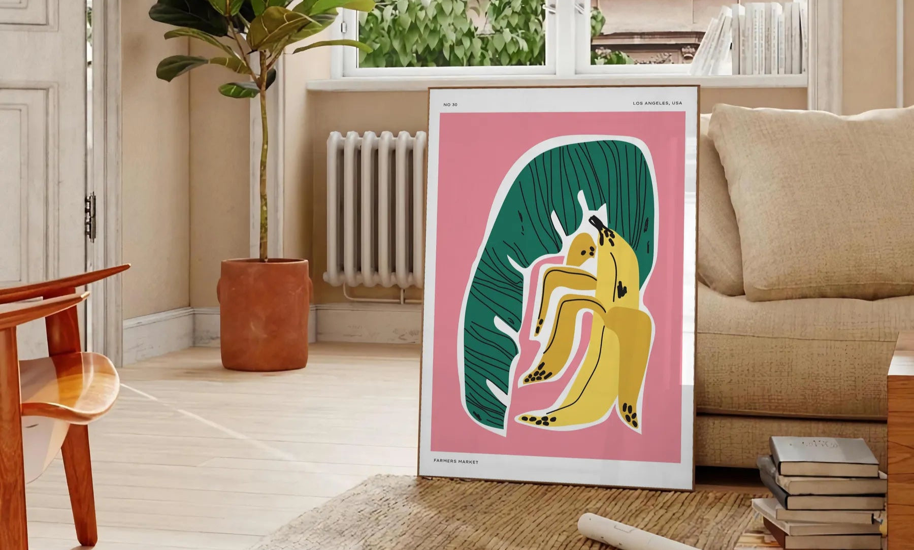 space vibrant botanical poster prints lush greens vivid oranges stunning wall art pieces essence nature gift home artwork available unframed room