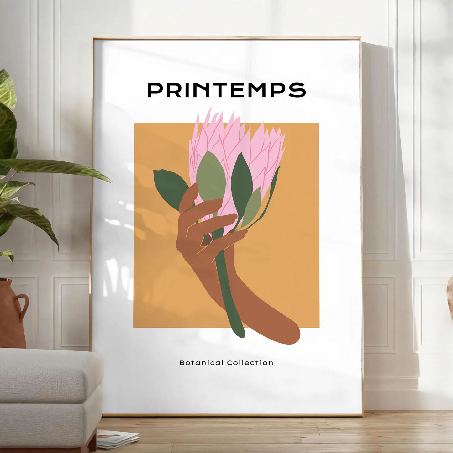 space captivating Botanical 16 poster prints lush greens vibrant oranges exquisite wall art touch nature room unique gift sizes A4 cm A0 decor today
