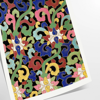 space vintage botanical prints poster stunning black green hues timeless wall art captures nature beauty perfect gift room exquisite artwork standalone print